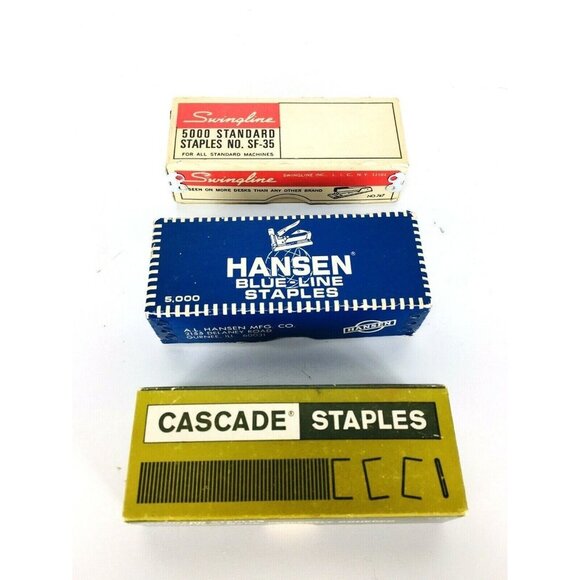 Vtg Staples Hansen Blue-Line Swingline SF-35 Cascade H1-C101 Swingline C… - Picture 2 of 12